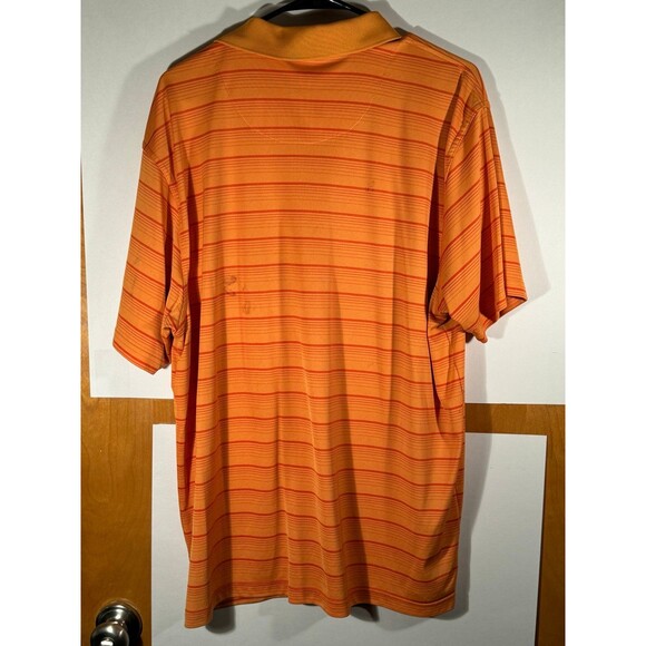 PGA Tour Orange Striped Polo Golf Athletic Shirt XXL - Picture 5 of 8